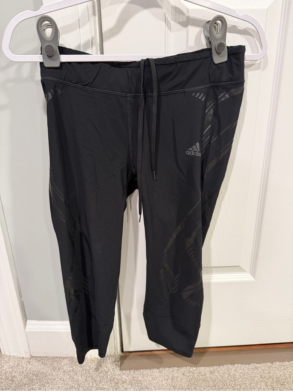 Pre-owned Adidas Adizero‎ Sprintweb 3/4 Capri Running Tights, SZ M